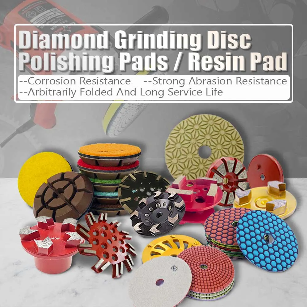 4 Inch D100mm Dry Resin Pads Dry Floor Polishing Disc Concrete Floor Polishing Pad for Concrete and Terrazzo Floor