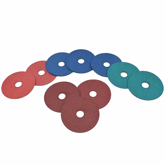  4,5-дюймовый плоский волоконный диск из оксида алюминия высокой плотности с роликовым замком диаметром 115 мм для полировки и полировки.  Молоть