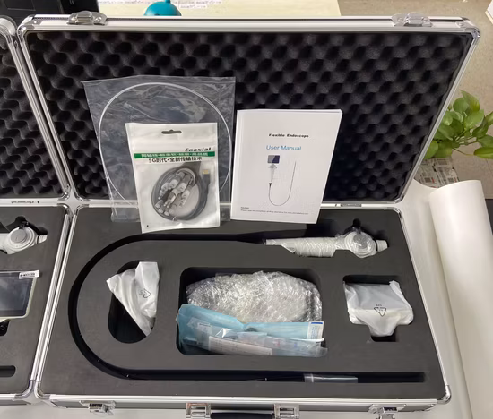 Гибкий видеоэндоскоп с дистальным концом 2,8 мм, рабочим каналом 1,2 мм, отклонением на 180 градусов, дисплеем 3,5 дюйма