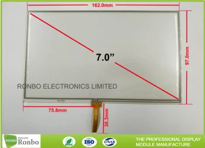 7,0-дюймовая 4-проводная резистивная сенсорная панель RTP толщиной 1,2 мм и высокой точностью.